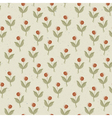 Abstract plant with red berry seamless pattern vector image