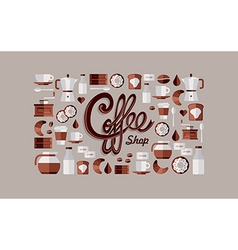 Coffee Shop icons vector image