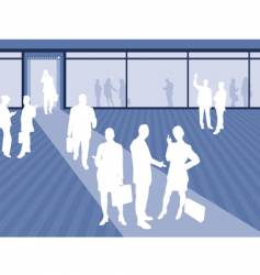 Business scene vector image