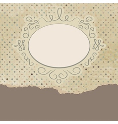Vintage Valentines Card vector image