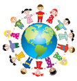 Children around the world vector image