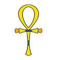 Egyptian ankh icon cartoon Egyptian ankh icon cartoon vector image