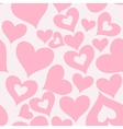 Valentine seamless hearts pattern vector image