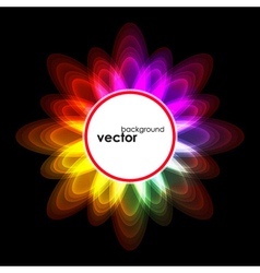 Abstract Bubble Glow Frame vector image