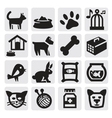 Pets icons vector image