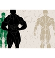Strong man vector image