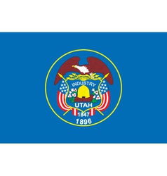 Utah flag vector image