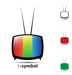 Cute tv vector image