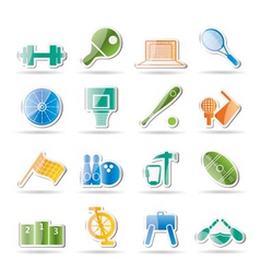 Sports gear and tools vector image