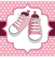 Kids sneakers vector image