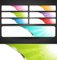 Premium Abstract Web Banners Set vector image