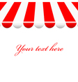 Awning frame vector image