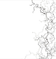 Abstract molecular structure background vector image