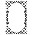 Antique frame engraving vector image