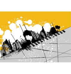 Grunge urban design vector image