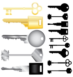 Keys collection vector image