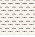 Seamless background pattern with mustache vector image