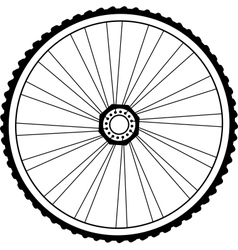 Bicycle wheel vector image