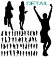 Businesswomen silhouettes vector image