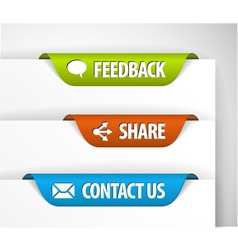Label stickers vector image