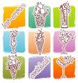 Drinks icons vector image