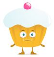 Funny cake vector image
