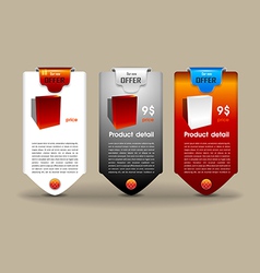 Web product offer banner vector image