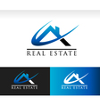 Real Estate House Roof Icon vector image
