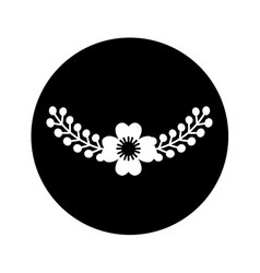 Floral wreath decoration card Floral wreath decoration card vector image
