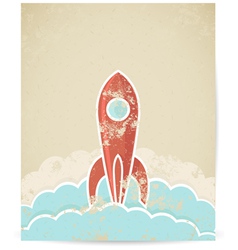 Rocket vector image