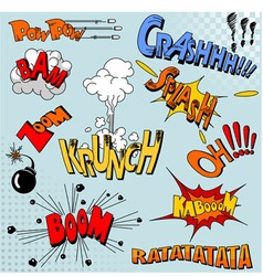 Comic book explosion vector image