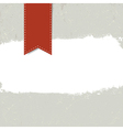 White grunge label on textured dark background vector image