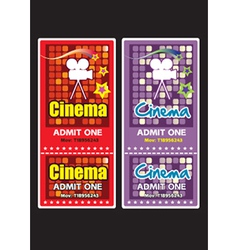 Cinema tickets vector image