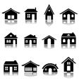 House icon set vector image