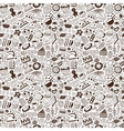 Coffee and sweets - seamless pattern vector image