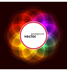 Abstract Bubble Glow Frame vector image