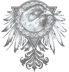 Eagle crest vector image