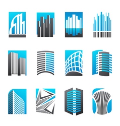 Real estate icons vector image
