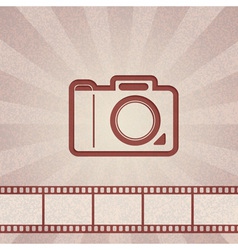 Retro camera vector image