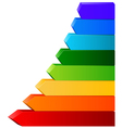 Different color arrows for your design vector image