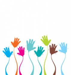 Hands vector image