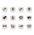 Simple car parts and services icons vector image