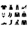 Clothes icons vector image