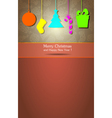 Christmas and New Year 3 vector image