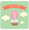 Happy easter greeting card Happy easter greeting card vector image