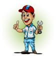 Auto mechanic vector image