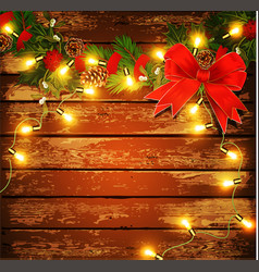 Holiday Christmas background vector image