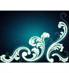 Vintage rococo background vector image