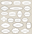Classic vintage labels vector image