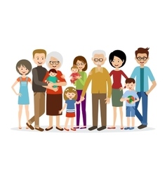 Big family vector image